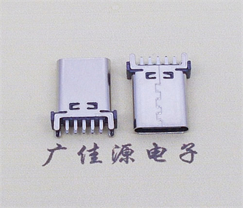 黄江镇TYPE-C10P立式四脚插板端子插或贴母座 高度H=13.1、13.7、15mm